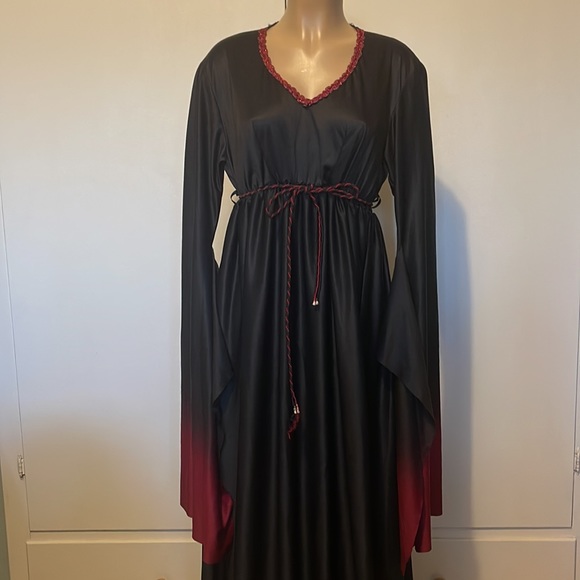 SPIRIT HALLOWEEN. V Neck Long costume womens DRESS size 16W -20W “ - Picture 1 of 15